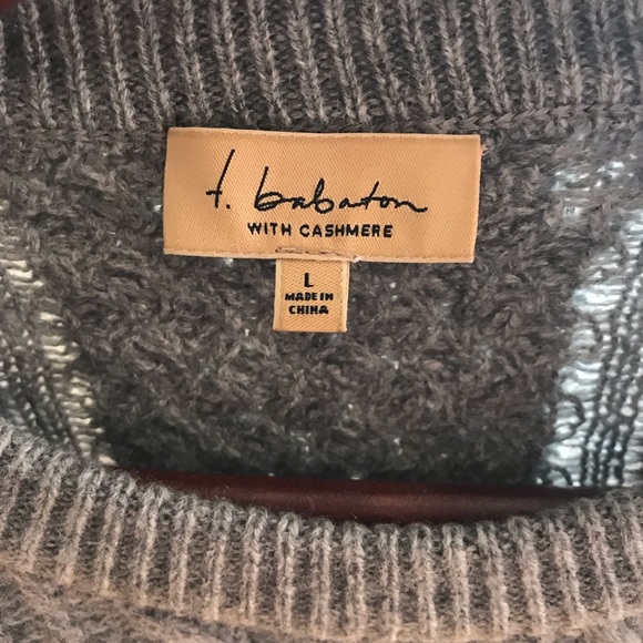 Cable knit sweater with cashmere - Picture 2 of 2